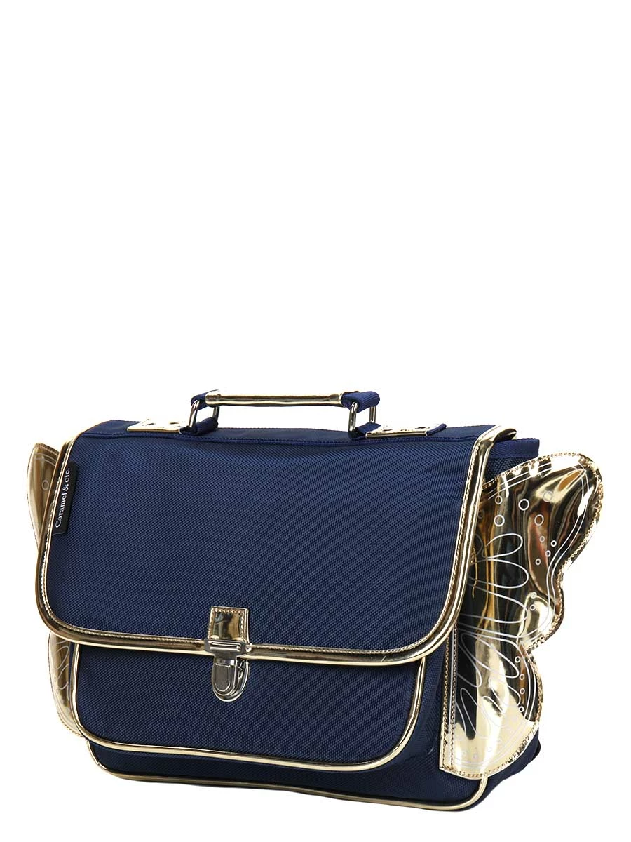 Mini Cartable Caramel & Cie Ailé Papillon 32 cm | Cartable Scolaire Léger et Pratique