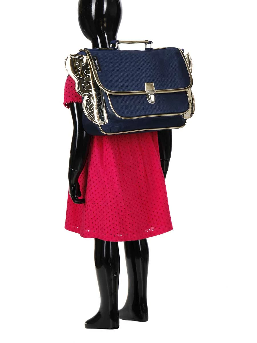 Mini Cartable Caramel & Cie Ailé Papillon 32 cm | Cartable Scolaire Léger et Pratique – Image 15