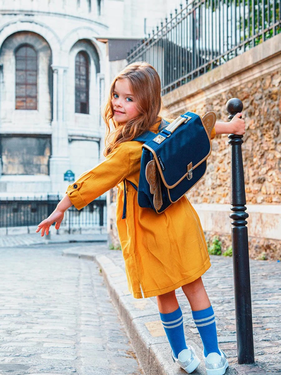 Mini Cartable Caramel & Cie Ailé Papillon 32 cm | Cartable Scolaire Léger et Pratique – Image 13