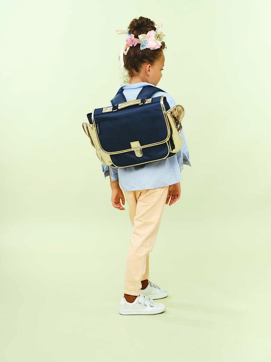 Mini Cartable Caramel & Cie Ailé Papillon 32 cm | Cartable Scolaire Léger et Pratique – Image 12