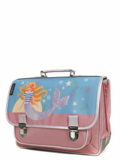 Cartable Scolaire Moyen Caramel & Cie Jolie Sirène 38 cm - Idéal pour la Rentrée