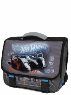 Cartable Hot Wheels Fast 38 Cm - Sac à Dos Scolaire Léger et Résistant
