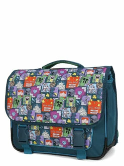Cartable Scolaire Minecraft 38 cm - Collection Officielle - Léger et Résistant