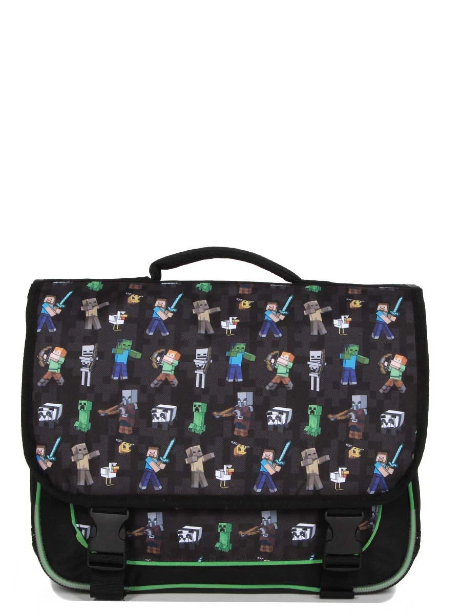 Cartable Minecraft Skins 38 Cm - Idéal pour l'école | Coloris Variés – Image 2