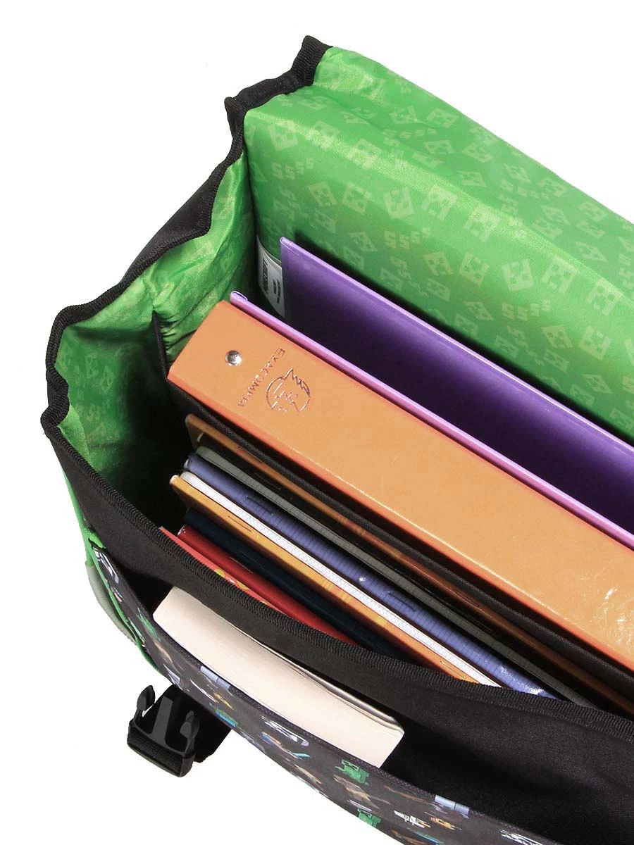 Cartable Minecraft Skins 38 Cm - Idéal pour l'école | Coloris Variés – Image 9