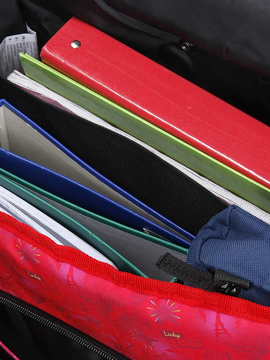 Cartable à Roulettes Miraculous Coccinelle 41 cm - Idéal pour l'École – Image 11