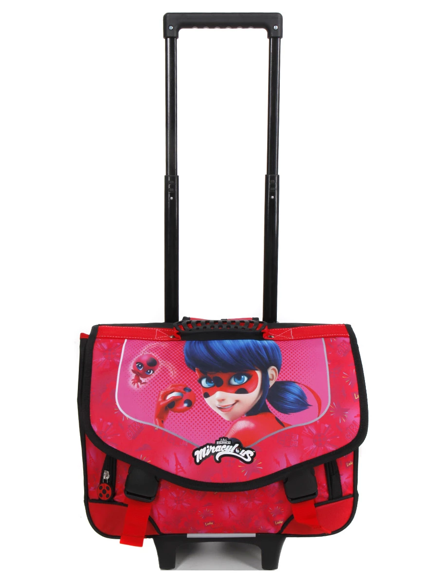 Cartable à Roulettes Miraculous Coccinelle 41 cm - Idéal pour l'École – Image 2