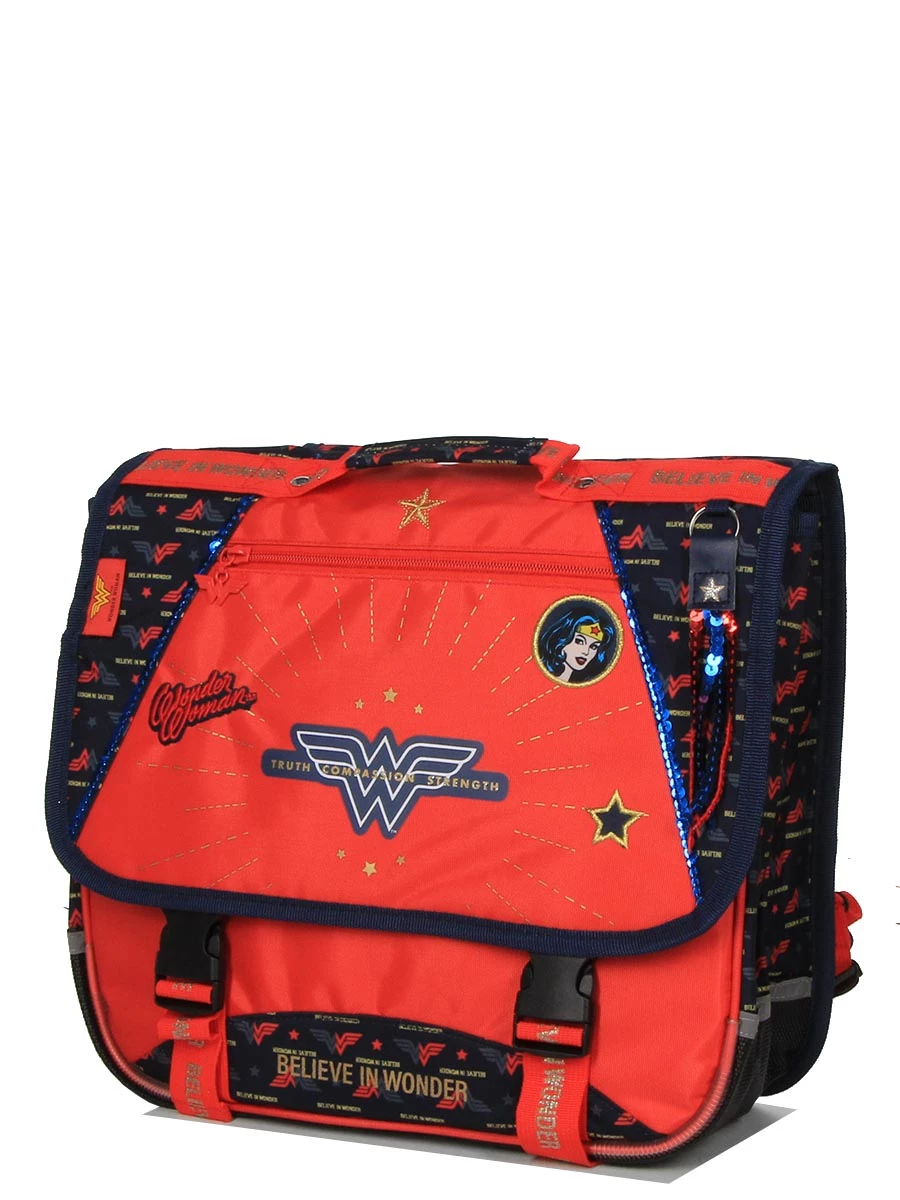 Cartable Wonder Woman Believe 38 cm - Idéal pour l'école