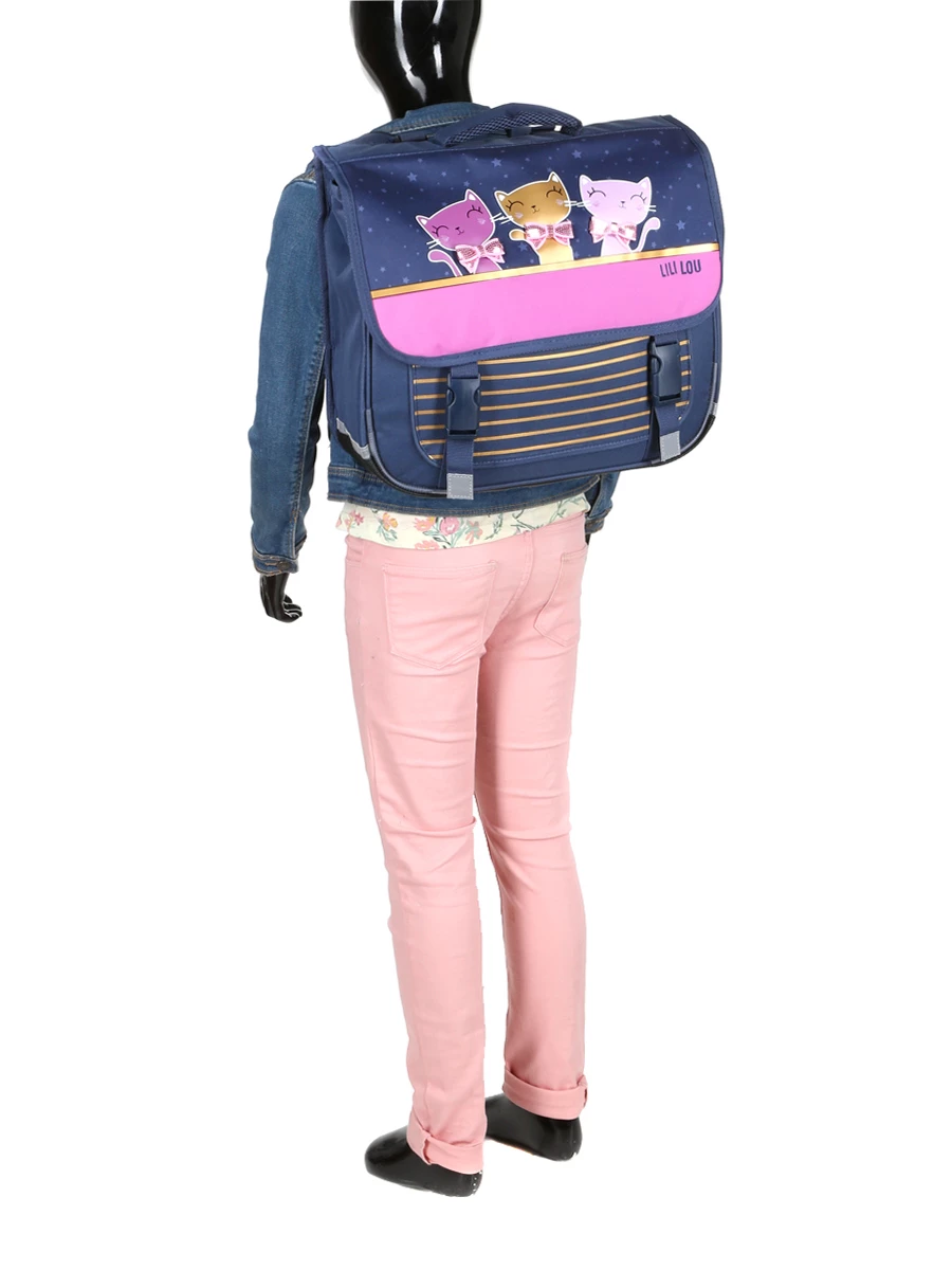 Cartable Lili Lou X Philéas Glam 38 Cm - Sac à Dos Scolaire Élégant et Pratique – Image 12