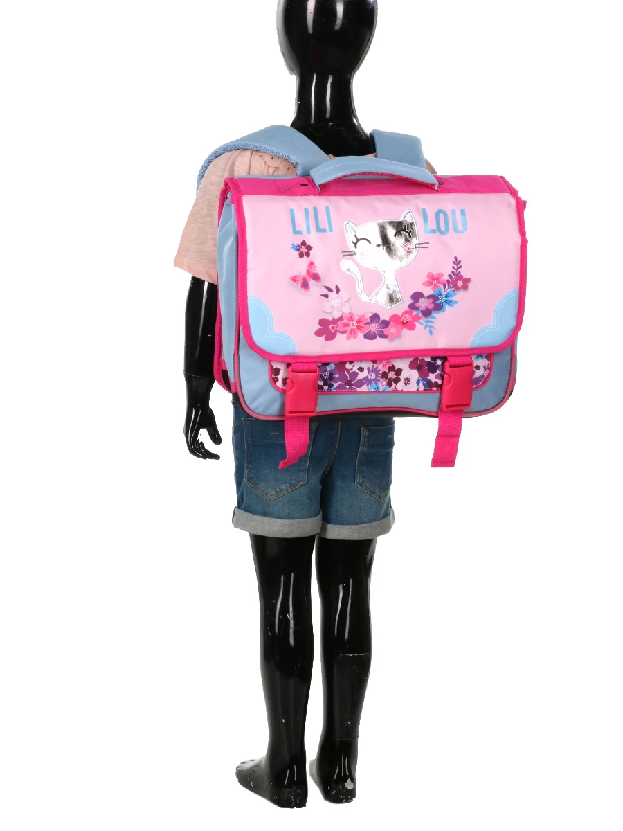 Cartable Scolaire Lili Lou Printemps 38 cm - Léger et Pratique – Image 12