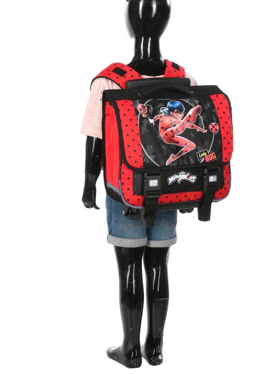 Cartable à Roulettes Miraculous Super Heroes 38 cm - Léger et Pratique pour l'École – Image 16