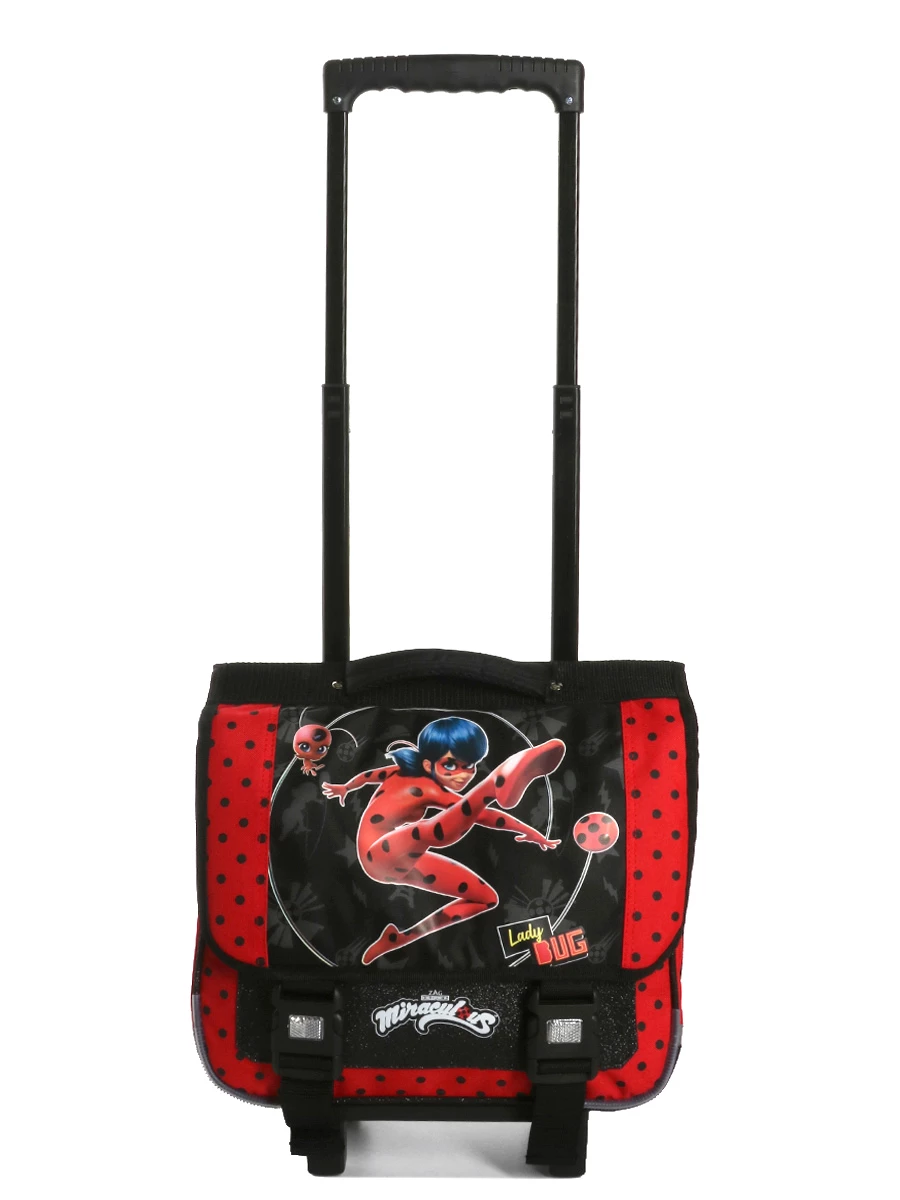 Cartable à Roulettes Miraculous Super Heroes 38 cm - Léger et Pratique pour l'École – Image 2