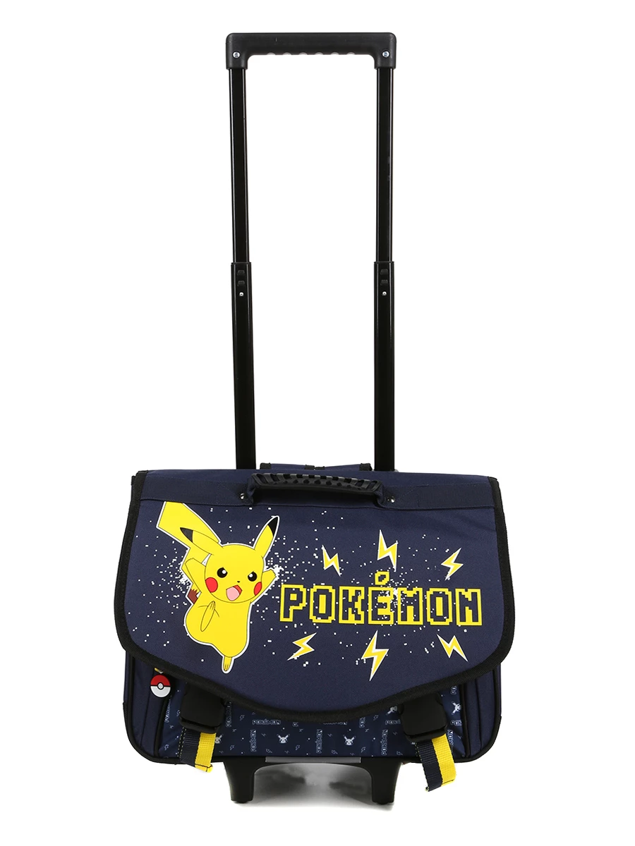 Cartable à Roulettes Pikachu 41 Cm - Sac à Dos Scolaire Pokémon pour Enfants – Image 2
