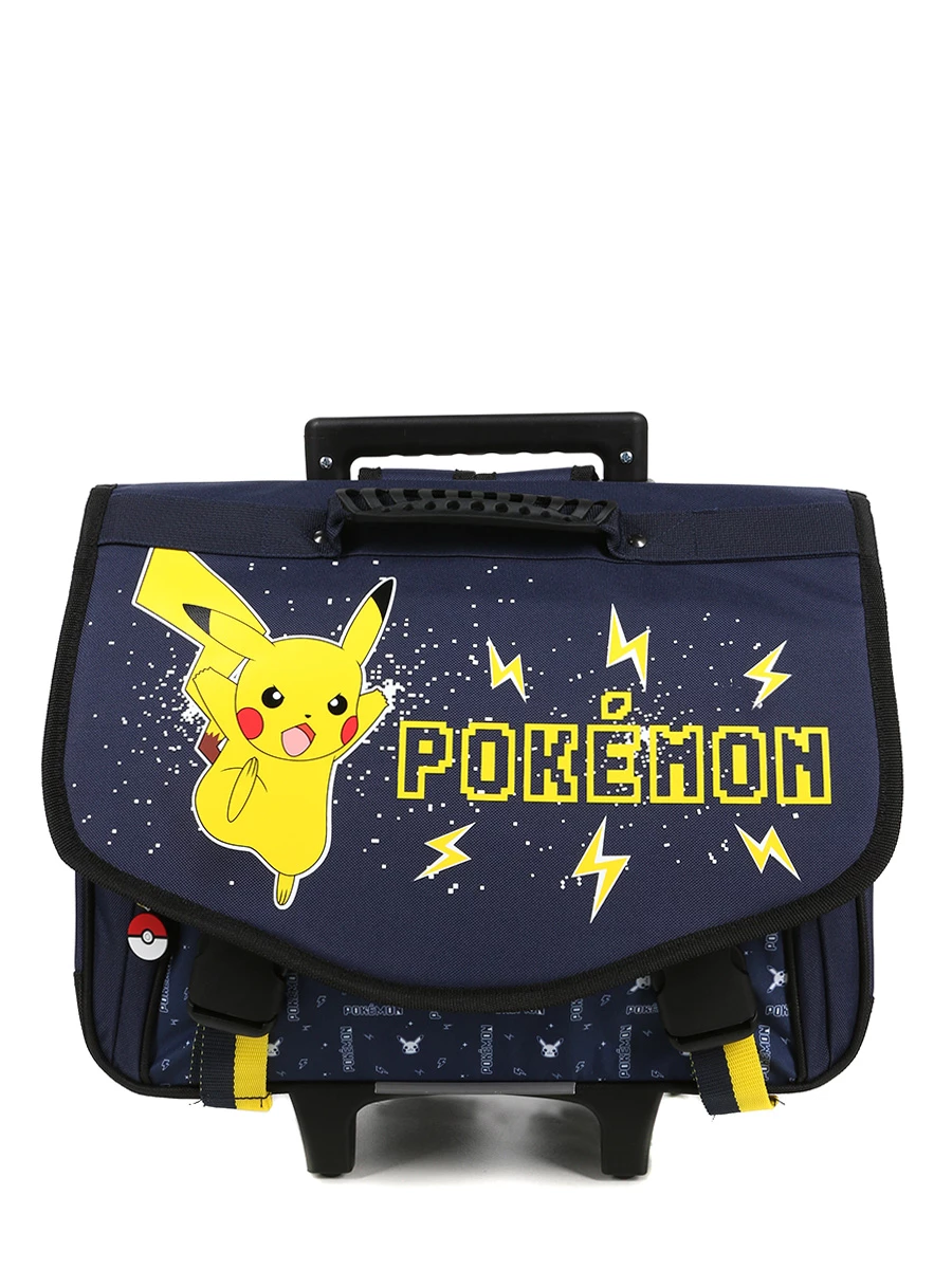 Cartable à Roulettes Pikachu 41 Cm - Sac à Dos Scolaire Pokémon pour Enfants – Image 3