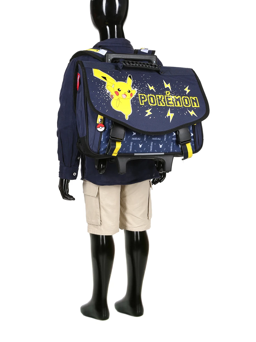 Cartable à Roulettes Pikachu 41 Cm - Sac à Dos Scolaire Pokémon pour Enfants – Image 18