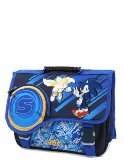 Cartable Sonic & Tails 38 cm - Cartable scolaire pour enfants - Design personnalisé