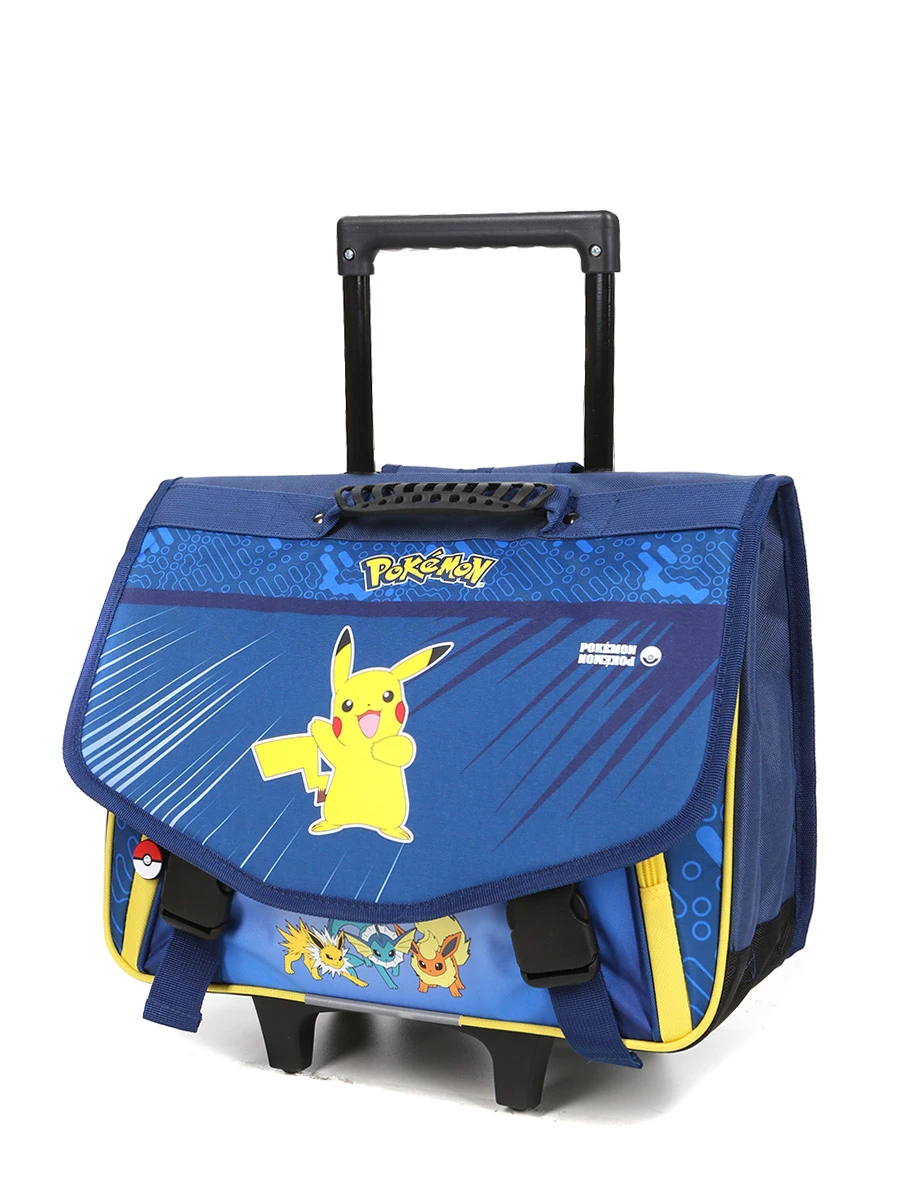 Cartable à Roulettes Pokémon Team Evoli 41 Cm - Idéal pour l'École