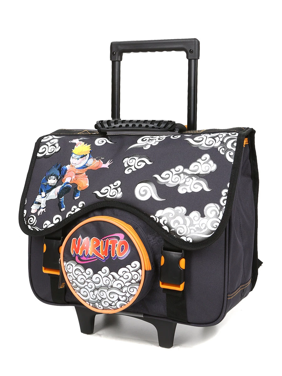 Cartable à Roulettes Naruto 41 Cm - Idéal pour l'École - Design Anime