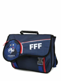 Cartable Scolaire Officiel Fédération Française de Football 2 Étoiles 38 cm - Robuste et Style Sportif