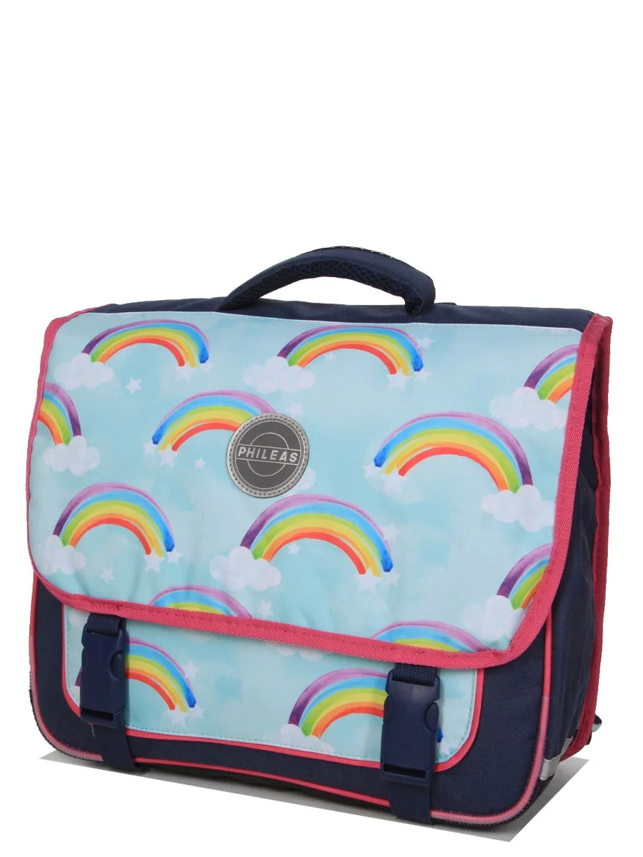 Cartable Philéas Wild Rainbow 38 Cm - Sac à Dos Scolaire Moderne et Robust