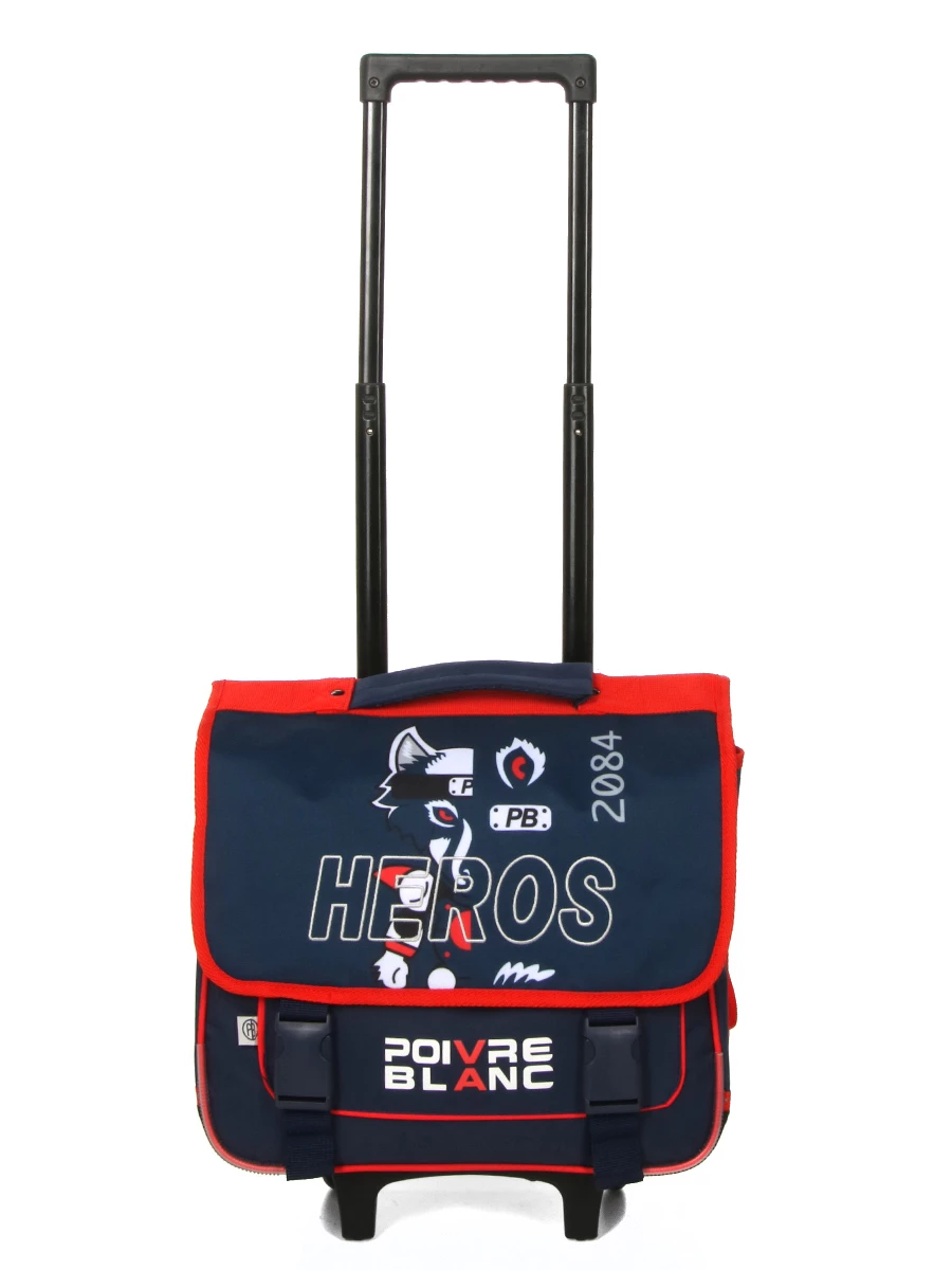 Cartable à Roulettes Poivre Blanc Boy Fox Hero 38 Cm - Cartable Scolaire Robust et Stylé – Image 2