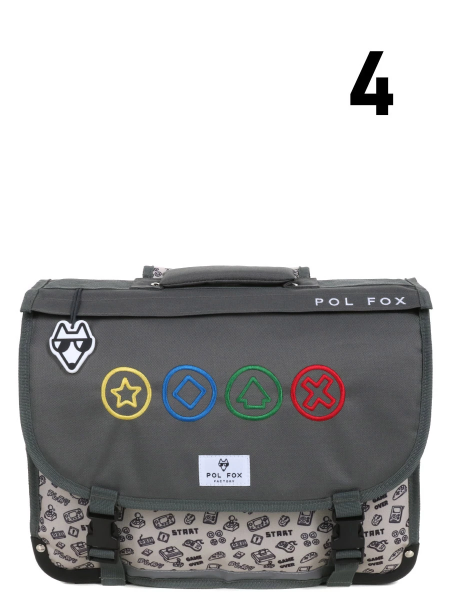 Cartable Réversible Pol Fox Gamer 41 cm - Idéal pour l'école | Design Polyvalent et Durable – Image 15