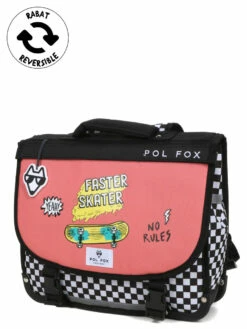 Cartable Réversible Pol Fox Skate 2 - 35 Cm | Cartable Scolaire Moderne et Pratique