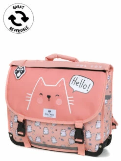 Cartable Réversible Pol Fox Hello 38 Cm - Idéal pour l'École