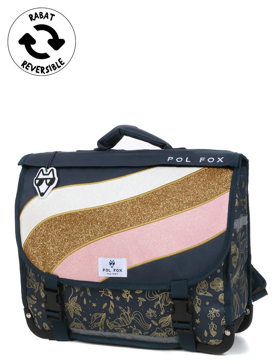 Cartable Réversible Pol Fox Wonderland 38 Cm - Idéal pour l'école