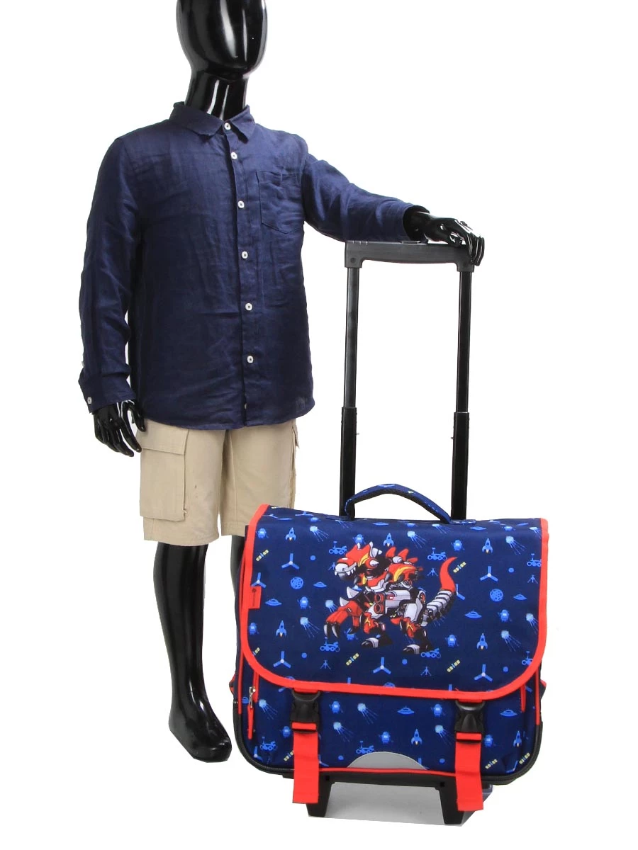 Cartable à Roulettes Snowball Kid Robot Dino 41 Cm - Idéal pour l'École – Image 18