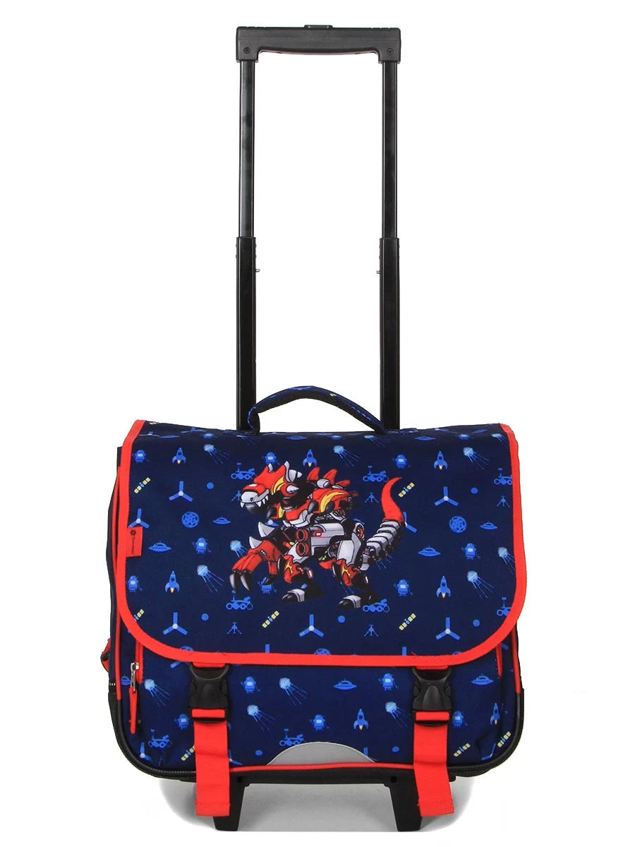 Cartable à Roulettes Snowball Kid Robot Dino 41 Cm - Idéal pour l'École – Image 2