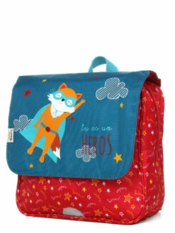 Cartable L'école Des Tann's Super-héros 29 cm - Idéal pour l'école | Léger et Solide