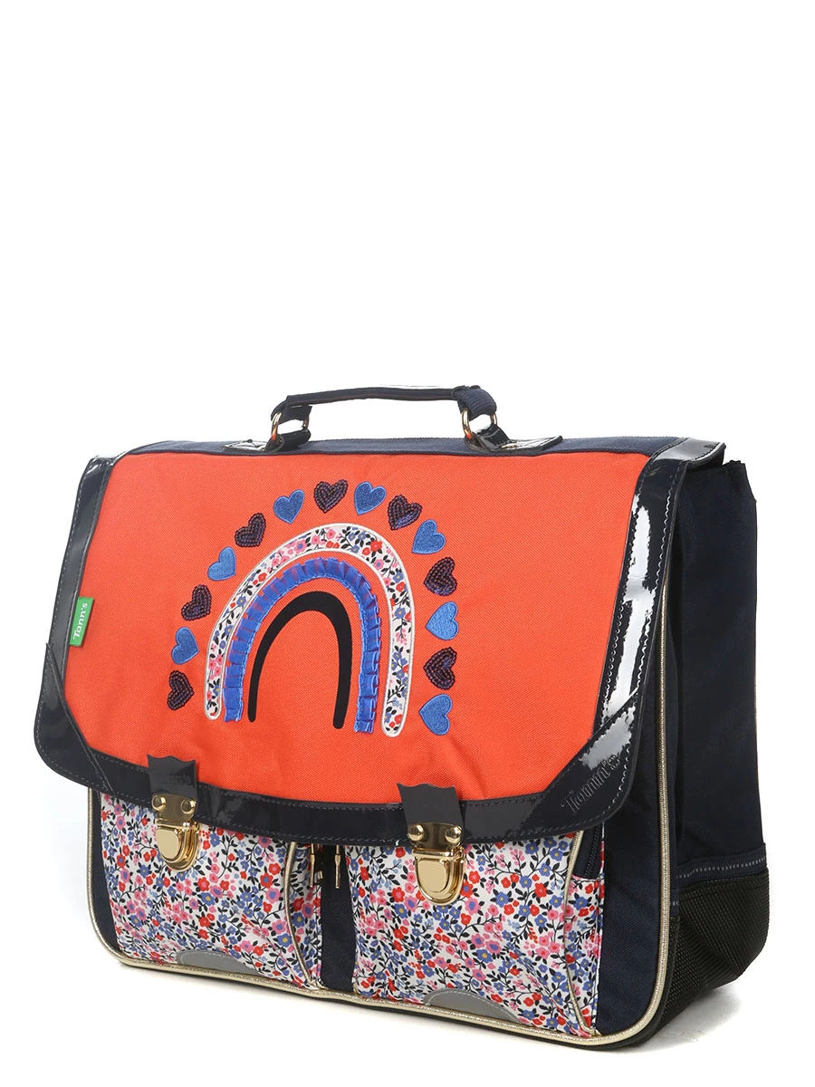 Cartable Tann's Jeanne 38 Cm - 2 Boucles | Cartable Scolaire Léger et Résistant | Idéal pour École