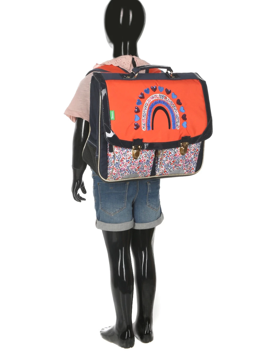 Cartable Tann's Jeanne 38 Cm - 2 Boucles | Cartable Scolaire Léger et Résistant | Idéal pour École – Image 14