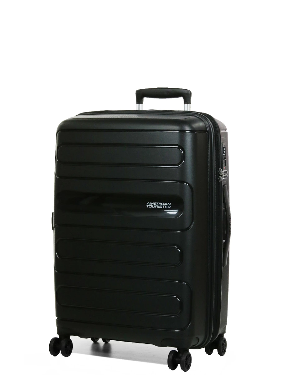 Valise American Tourister Sunside 68 cm - Grand format pour voyage - Polycarbonate léger - Roulettes multidirectionnelles - Française – Image 18