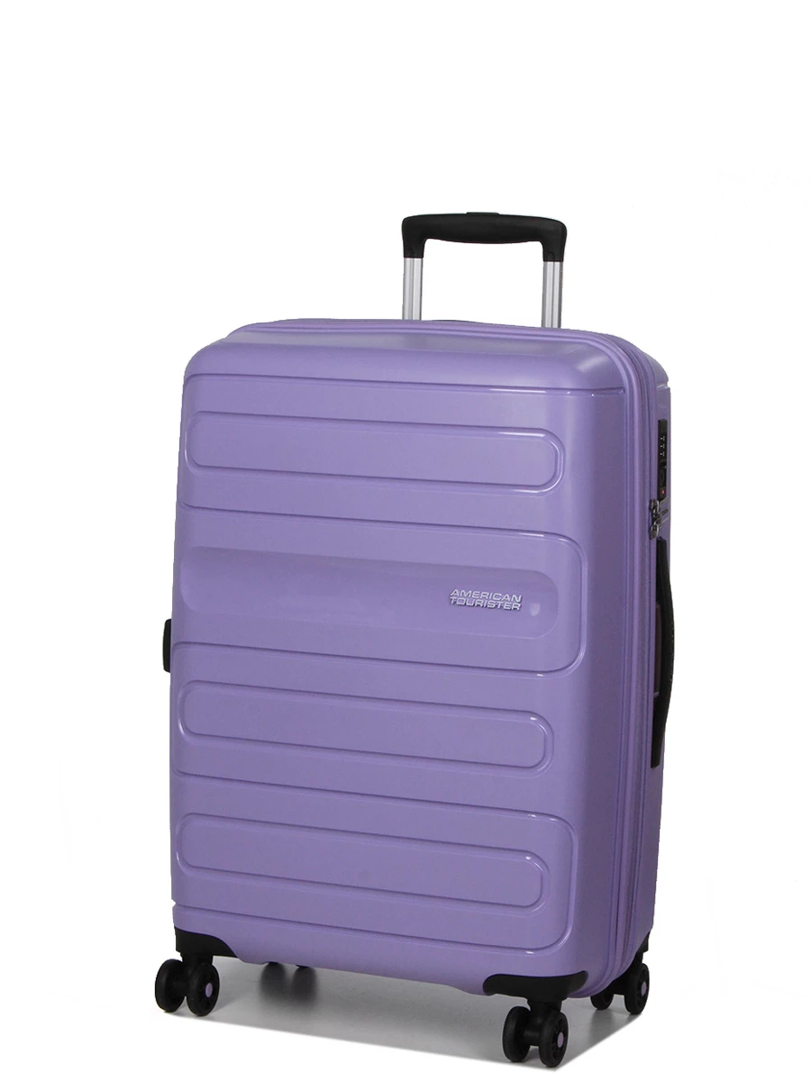 Valise American Tourister Sunside 68 cm - Grand format pour voyage - Polycarbonate léger - Roulettes multidirectionnelles - Française – Image 17