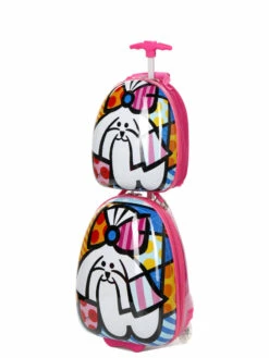 Valise Heys Britto pour Enfants - 45,7 cm avec Sac à Dos - Design Ludique et Pratique