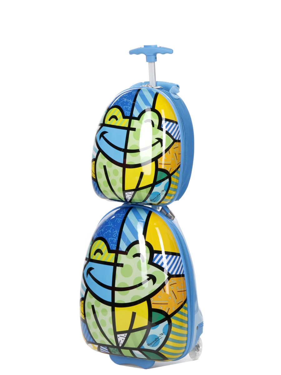 Valise Heys Britto Pour Enfants Grenouille 45,7 cm avec Sac à Dos - Léger et Durable