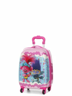Valise Heys Les Trolls Poppy & Branche 46 Cm - Valise Cabine Légère et Résistante