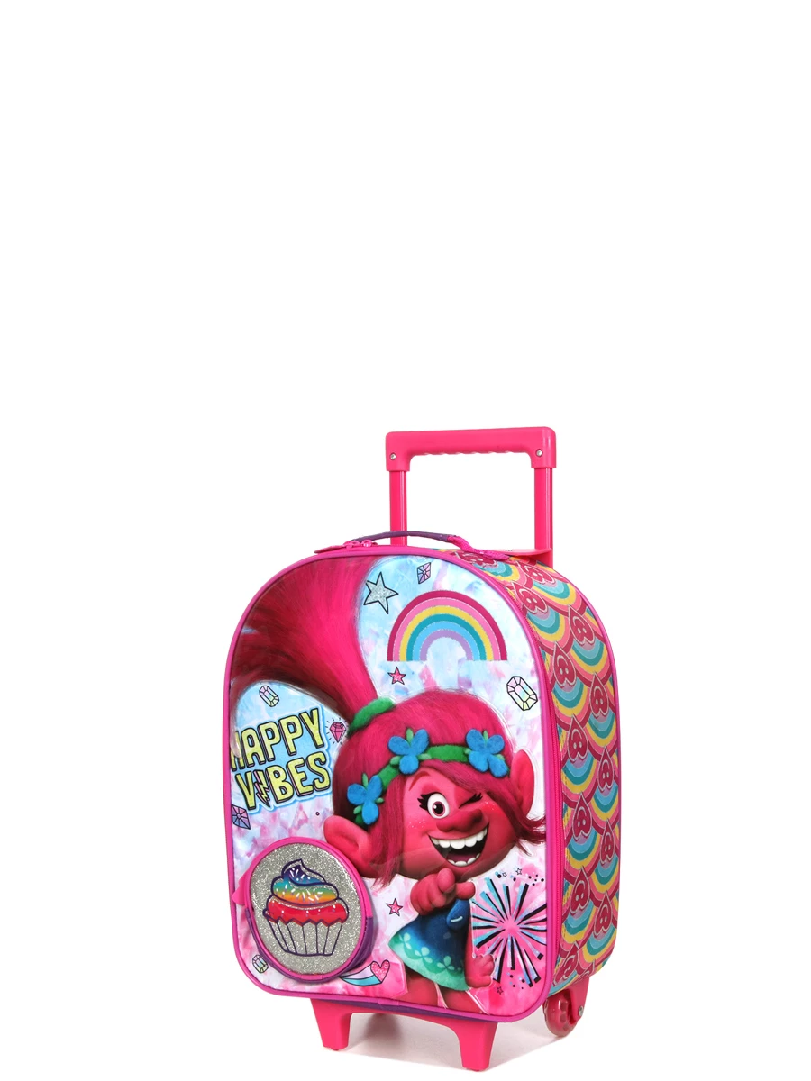 Valise Heys Les Trolls Poppy Vibes 47 Cm - Valise Cabine Design et Légère