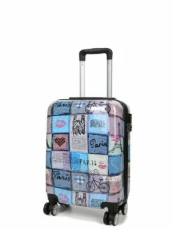 Valise Madisson Patchwork Paris 55 cm - Valise Cabine Élégante et Pratique