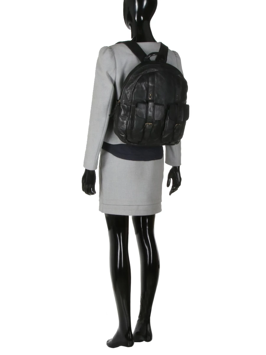 Sac à Dos LM Maroquinerie Wash Le Classique M - Élégant et Fonctionnel – Image 15