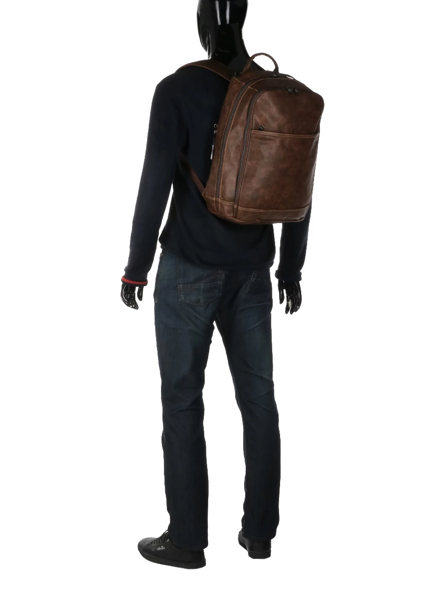 Sac à Dos Ordinateur Serge Blanco San Antonio 15.6 Pouces - Design Ergonomique et Durable – Image 13