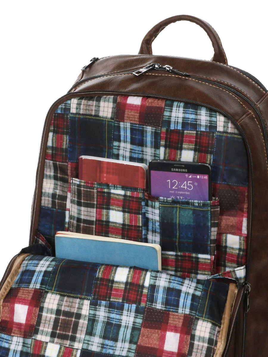 Sac à Dos Ordinateur Serge Blanco San Antonio 15.6 Pouces - Design Ergonomique et Durable – Image 11