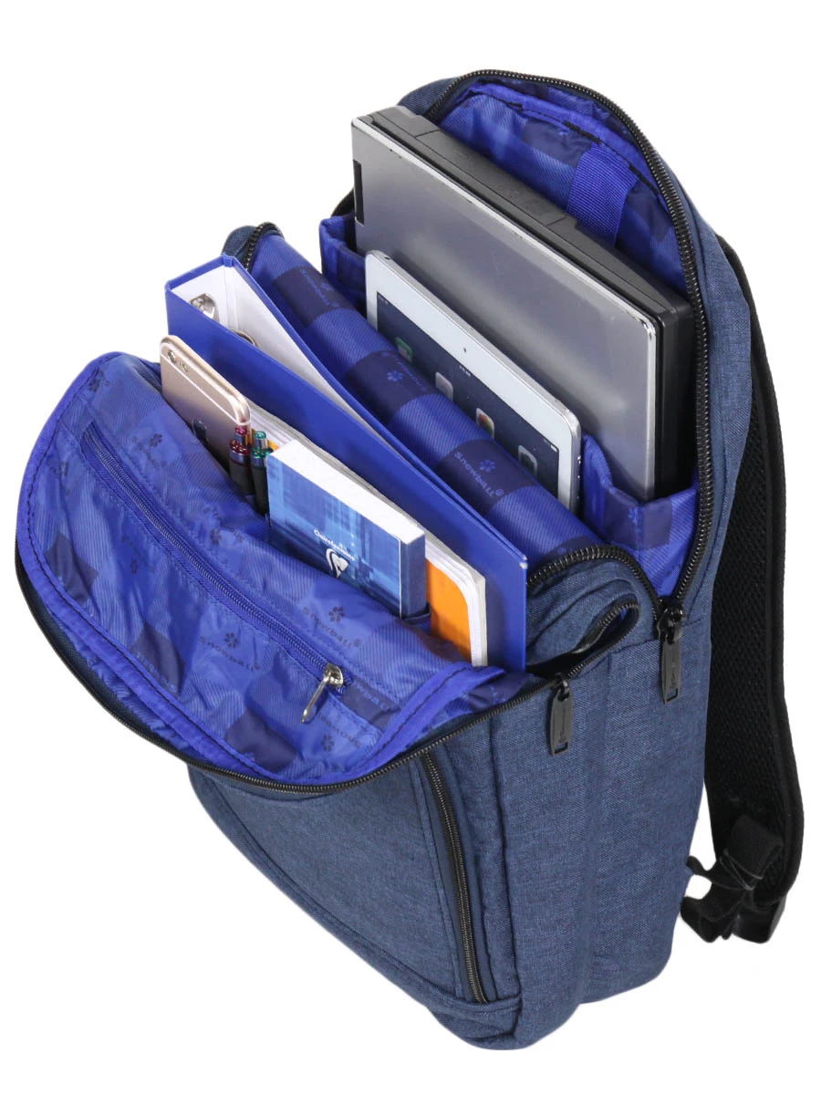 Sac à Dos Ordinateur Snowball Jean 16 Pouces - Léger et Résistant – Image 9